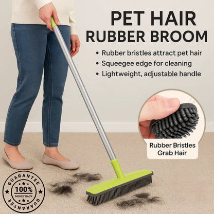 FurSweep™ Pet Hair Rubber Broom
